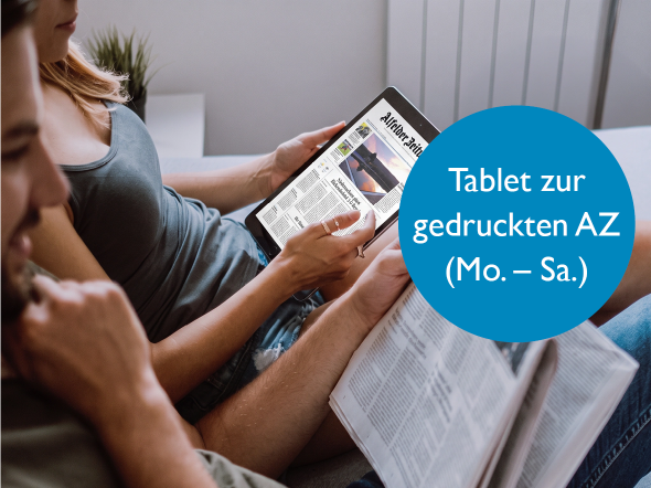 Tablet für Abonnenten der gedruckten AZ